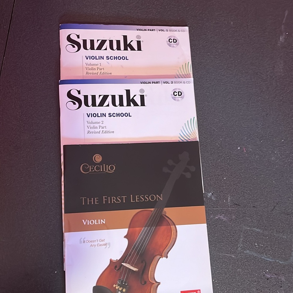 Beginners violin books & DVDs